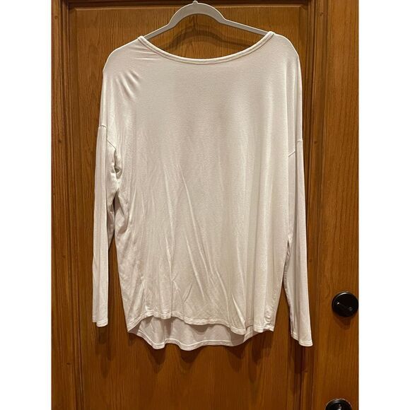 Daytrip top, size large, cream with v shaped mesh/ cutout back - Picture 1 of 5